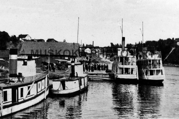 #8 Steamboats at original Bracebridge wharf