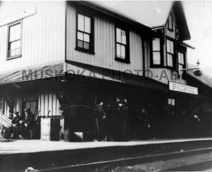 #7 Bracebridge Train Station circa 1890